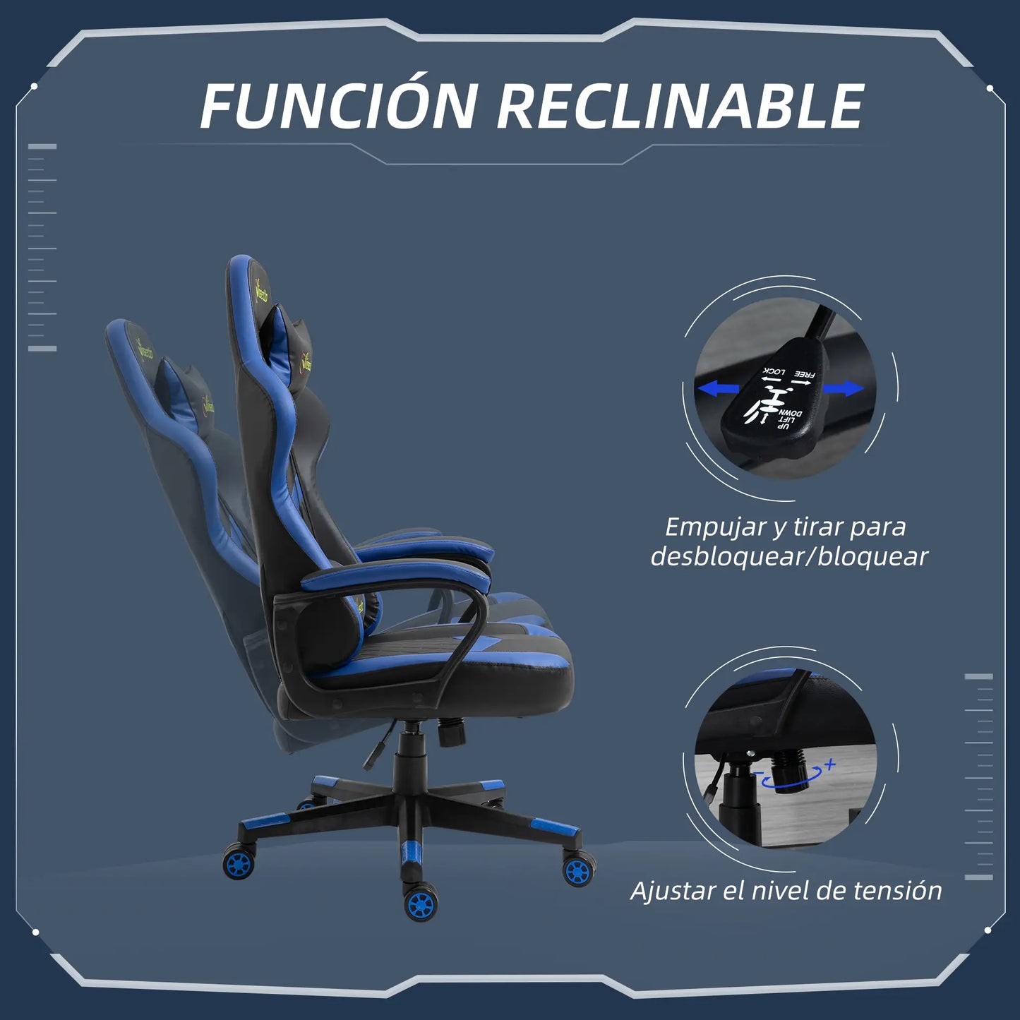 SILLA GAMING MODELO BLUELIFT image 7