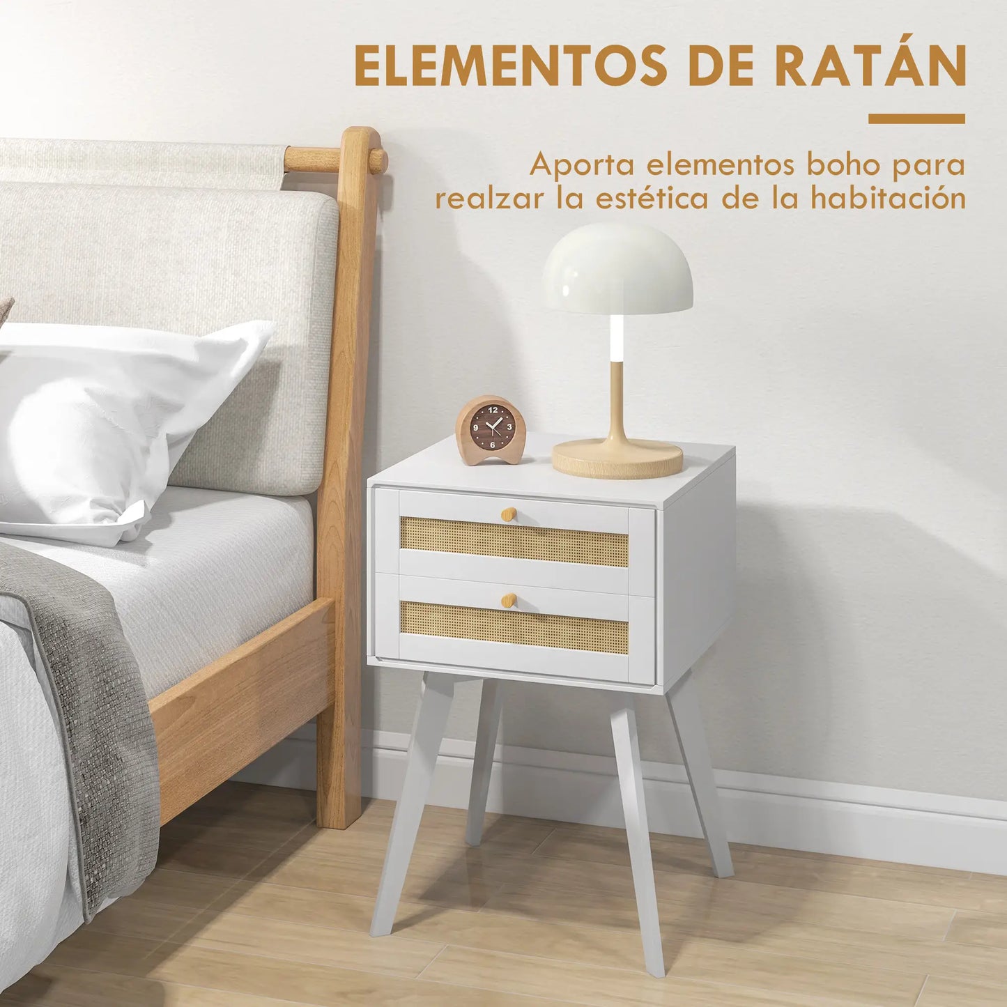 MESITA BOHO RATÁN WHITE image 4