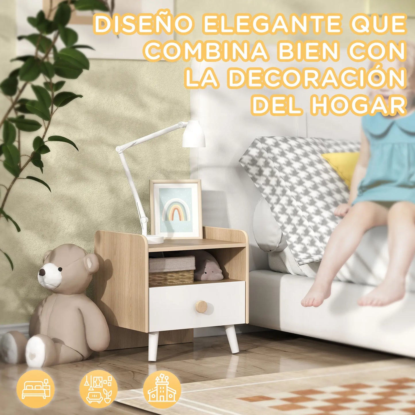 MESITA INFANTIL NORDIKIDS ROBLE image 3