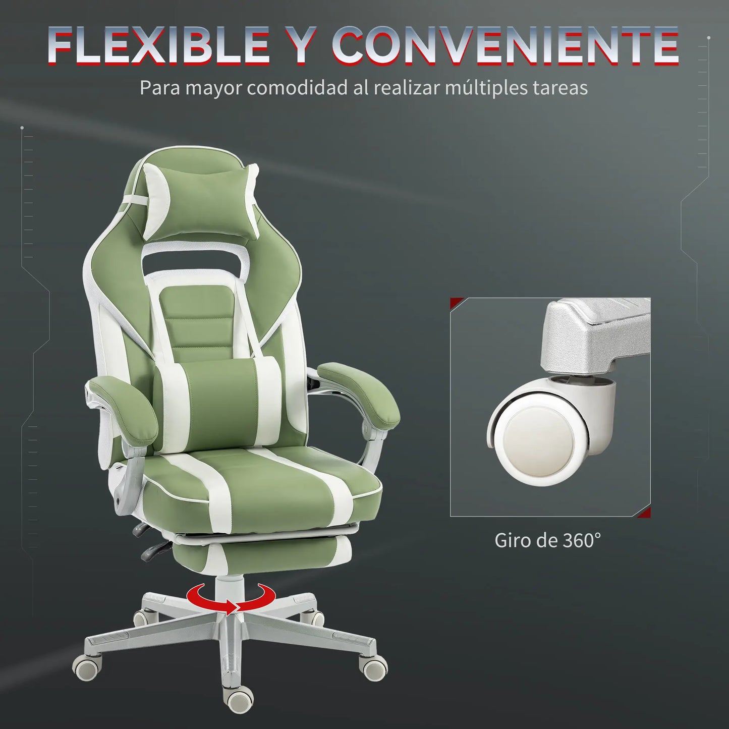 SILLA GAMING MODELO VERDE RELAX PRO image 3