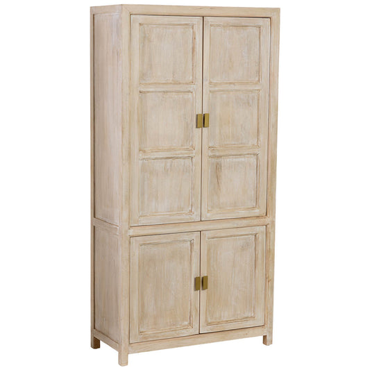 ARMARIO ALMA DE MADERA BLANCA 4 PUERTAS image 0