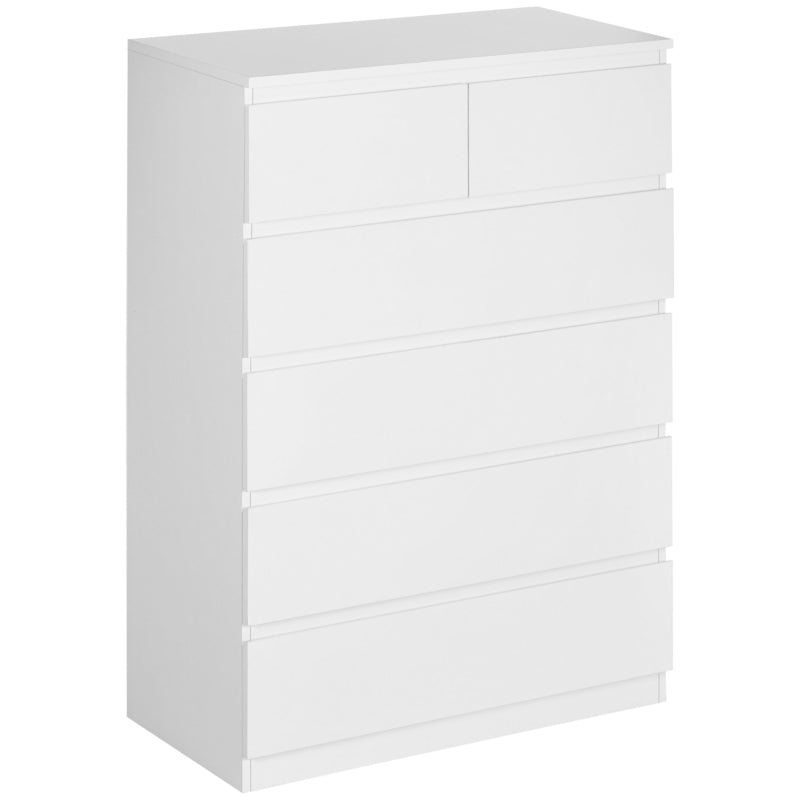 CÓMODA MODERN WHITE LINE 6 CAJONES image 1