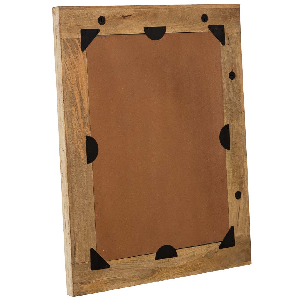 ESPEJO DALIAN ARTESANAL BLANCO DE MADERA image 6