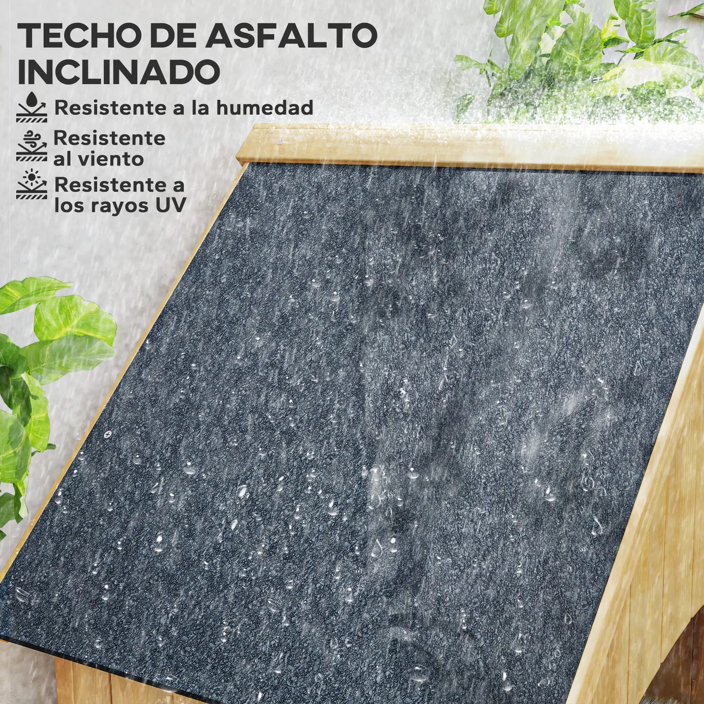CASETA DE JARDÍN EXTERIOR DE MADERA 0,3 m² – ALMACENAJE DE HERRAMIENTAS image 7