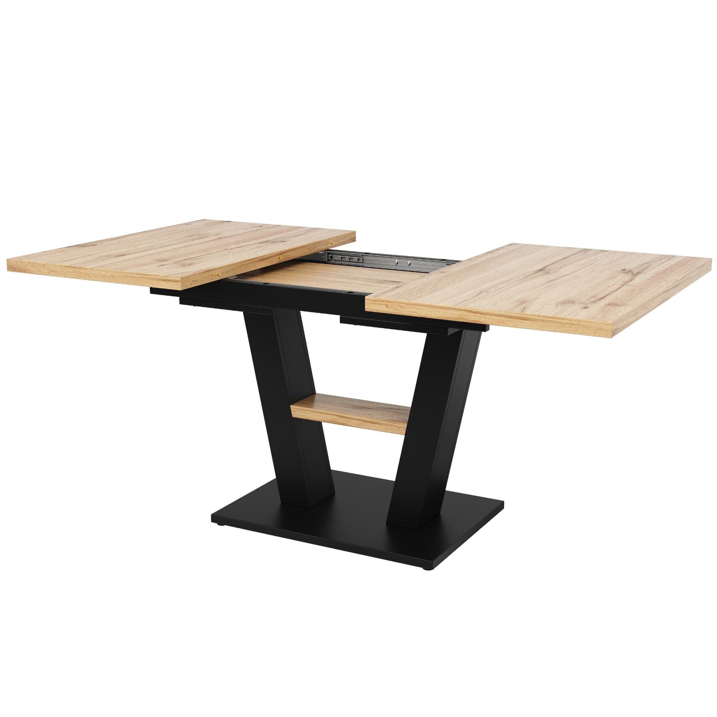MESA DE COMEDOR EXTENSIBLE ARDEA V CON PATAS EN V image 7