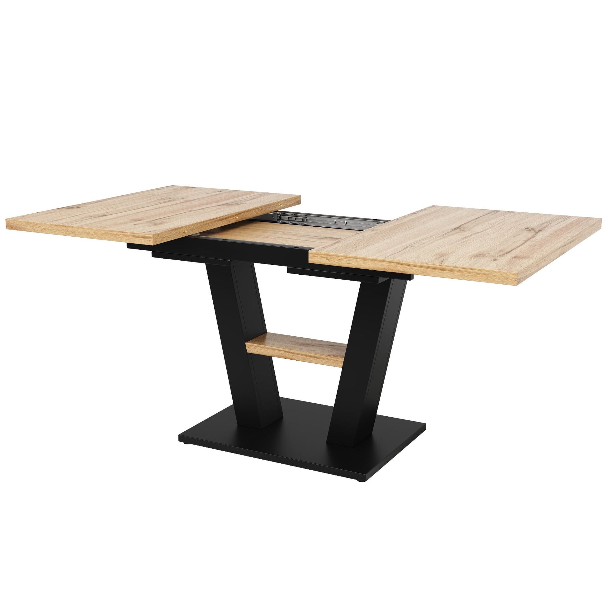 MESA DE COMEDOR EXTENSIBLE ARDEA V CON PATAS EN V image 7