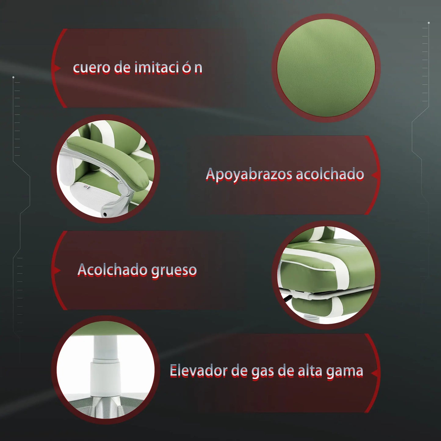SILLA GAMING MODELO VERDE RELAX PRO image 5
