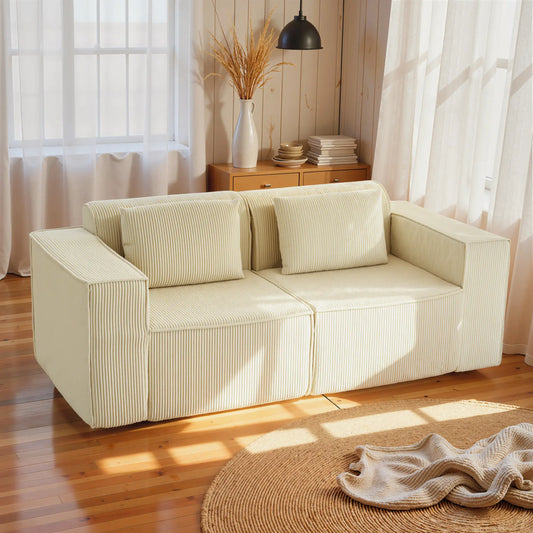 SOFÁ 3 PLAZAS MODELO BRISAS – PANA BEIGE image 0