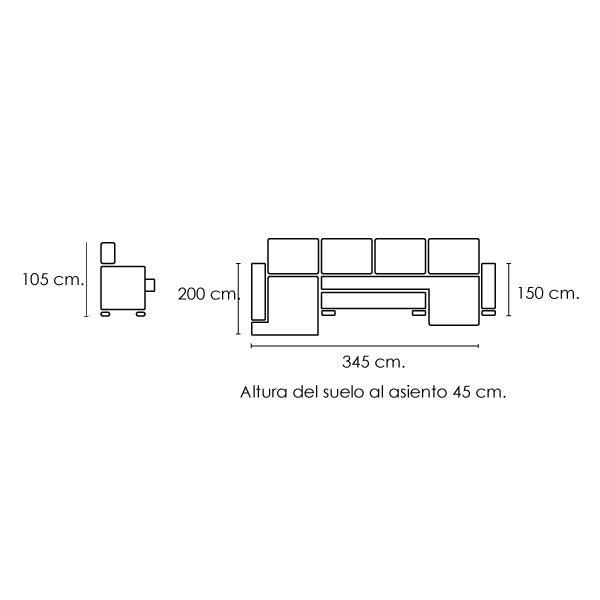CHAISELONGUE RINCONERA CAMA MODELO ALICANTE image 2