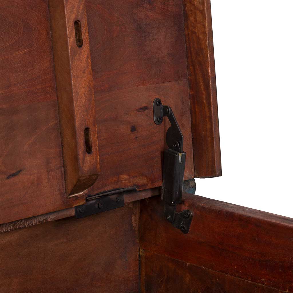 MESA DE CENTRO DALIAN ARTESANAL AZUL ENVEJECIDO image 6