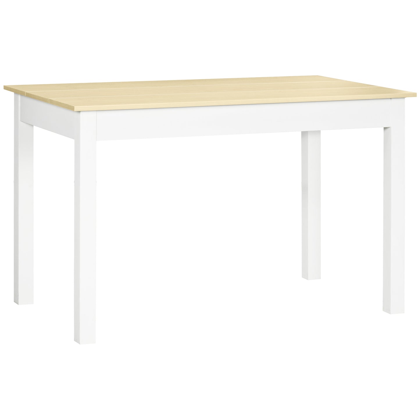 MESA DE COMEDOR PARA 4-6 PERSONAS – ROBLE Y BLANCO image 5