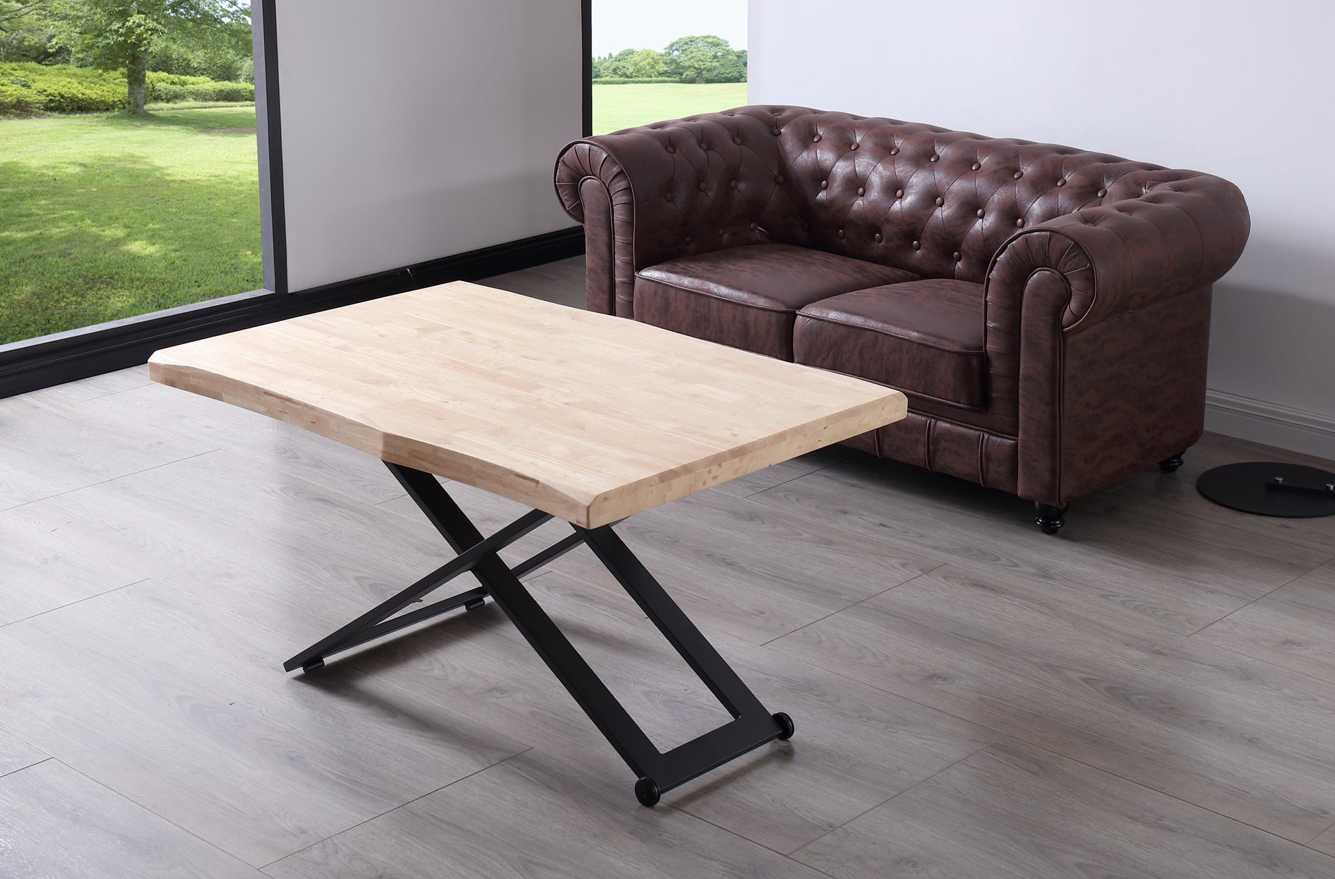 MESA CENTRO ELEVABLE ZOE TAPA CON FORMA. image 3