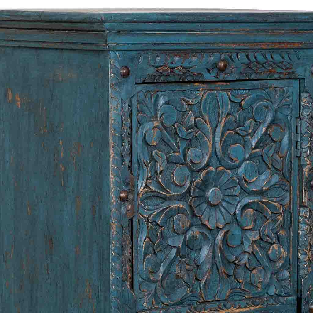 ARMARIO DALIAN BLUE COMPACT ARTESANAL DE MADERA MACIZA image 4