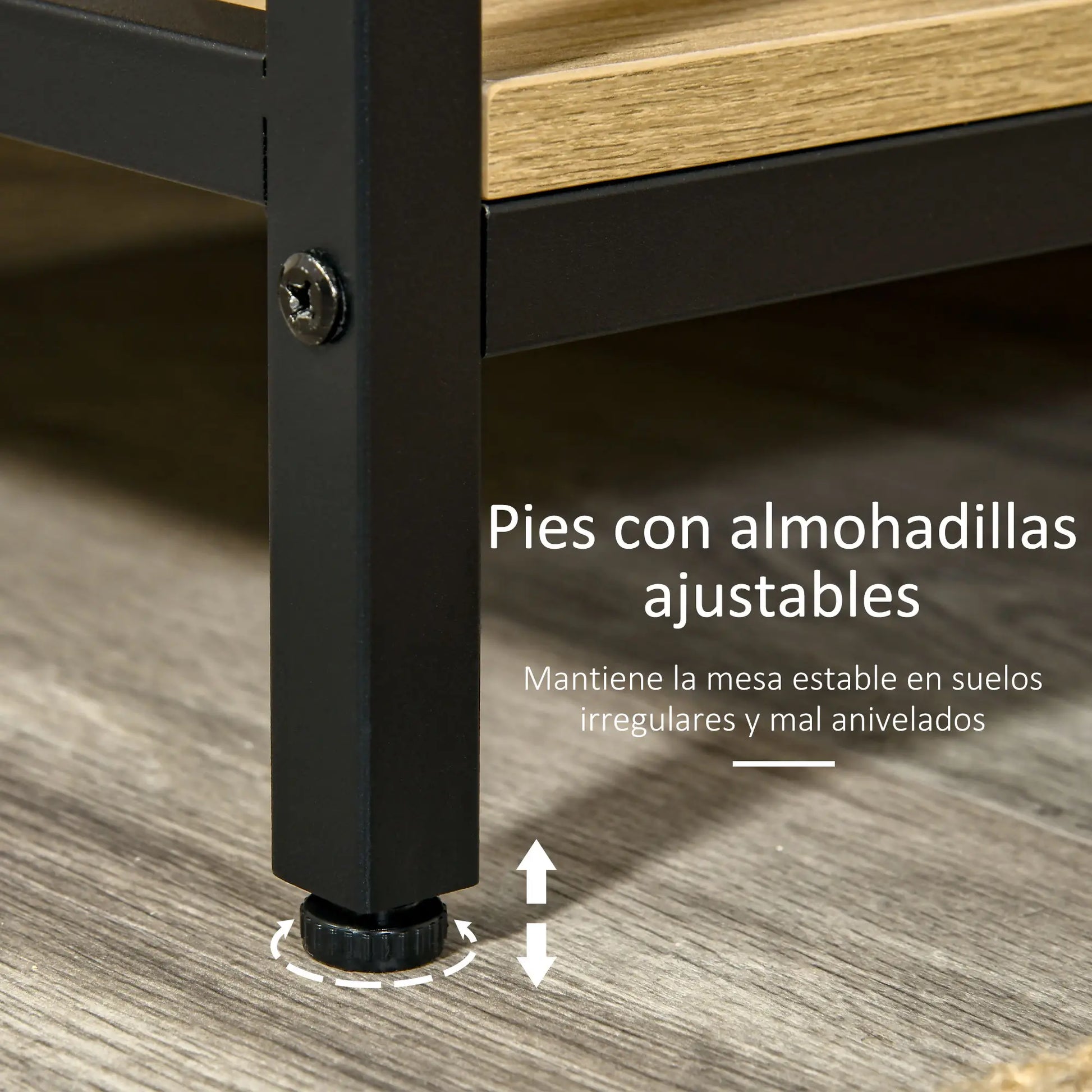 MESA RECIBIDOR ROBLE ACERO “URBAN DUO STORAGE” image 6