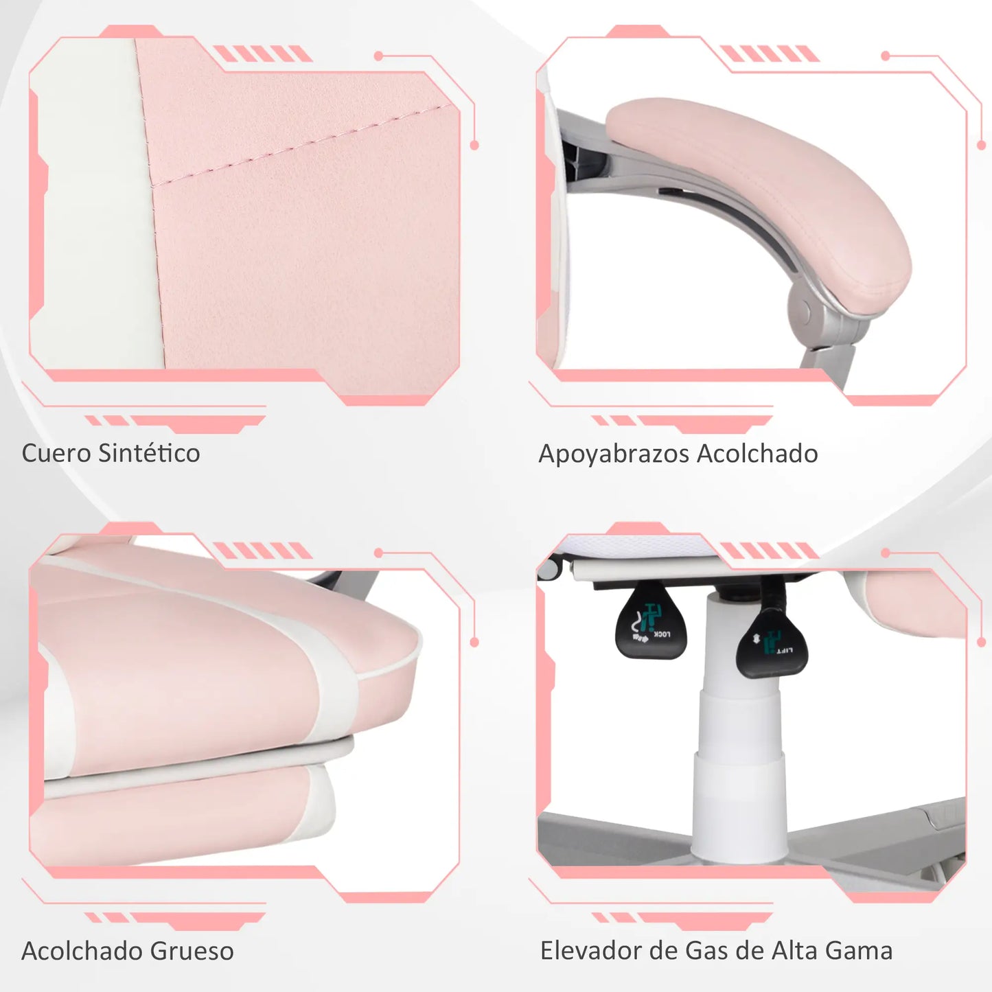 SILLA GAMER MODELO ROSALUX image 3