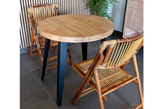 MESA DE COMEDOR REDONDA EXTENSIBLE BERG 80 image 0