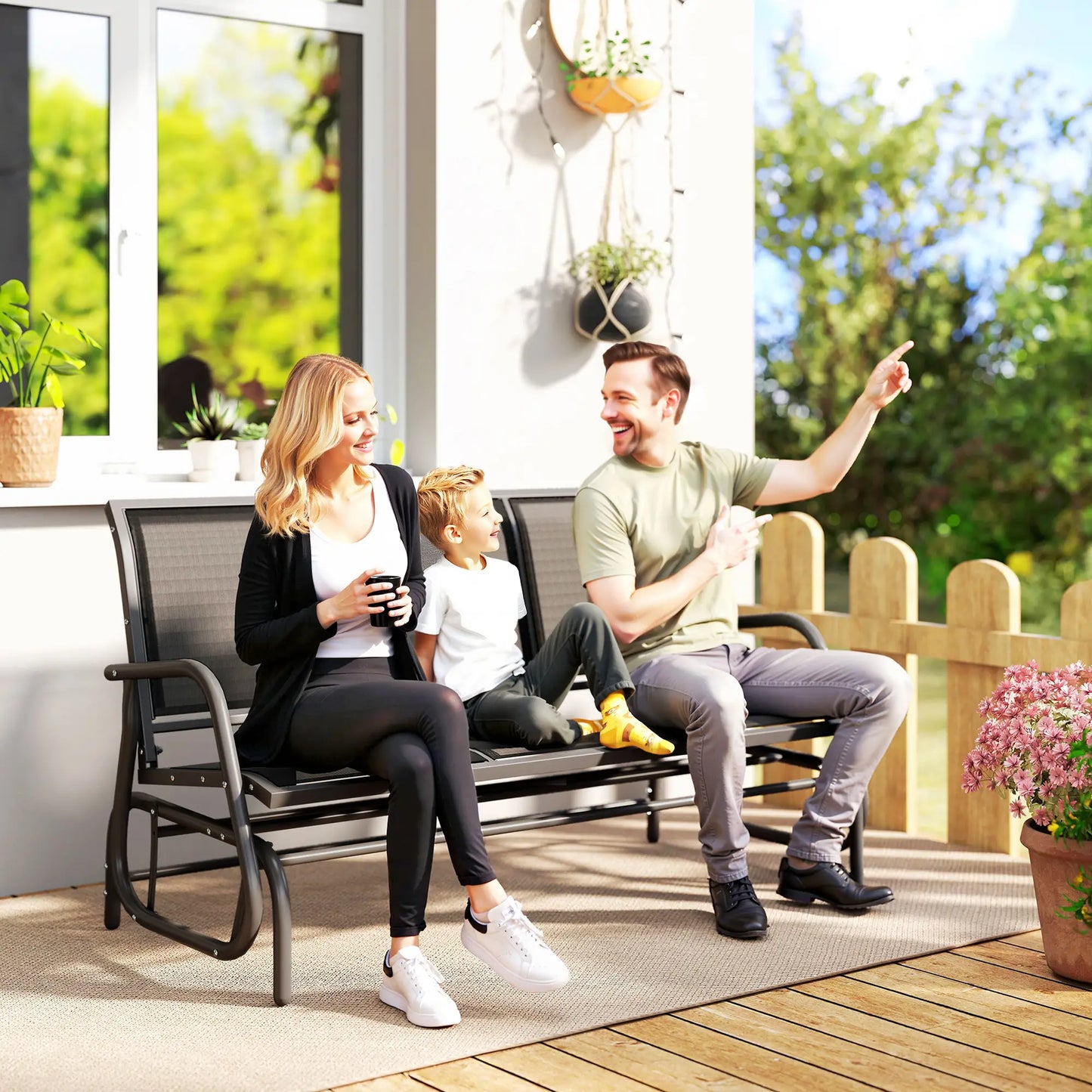 🌿 Mecedora de Jardín RELAX SWING XL 3 Plazas