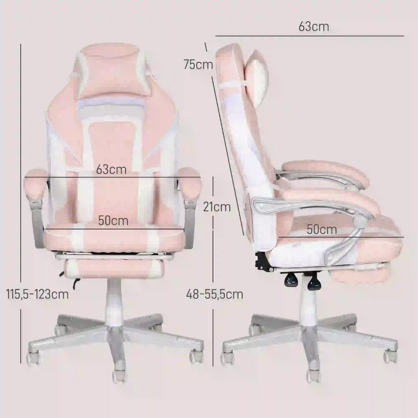 SILLA GAMER MODELO ROSALUX image 8