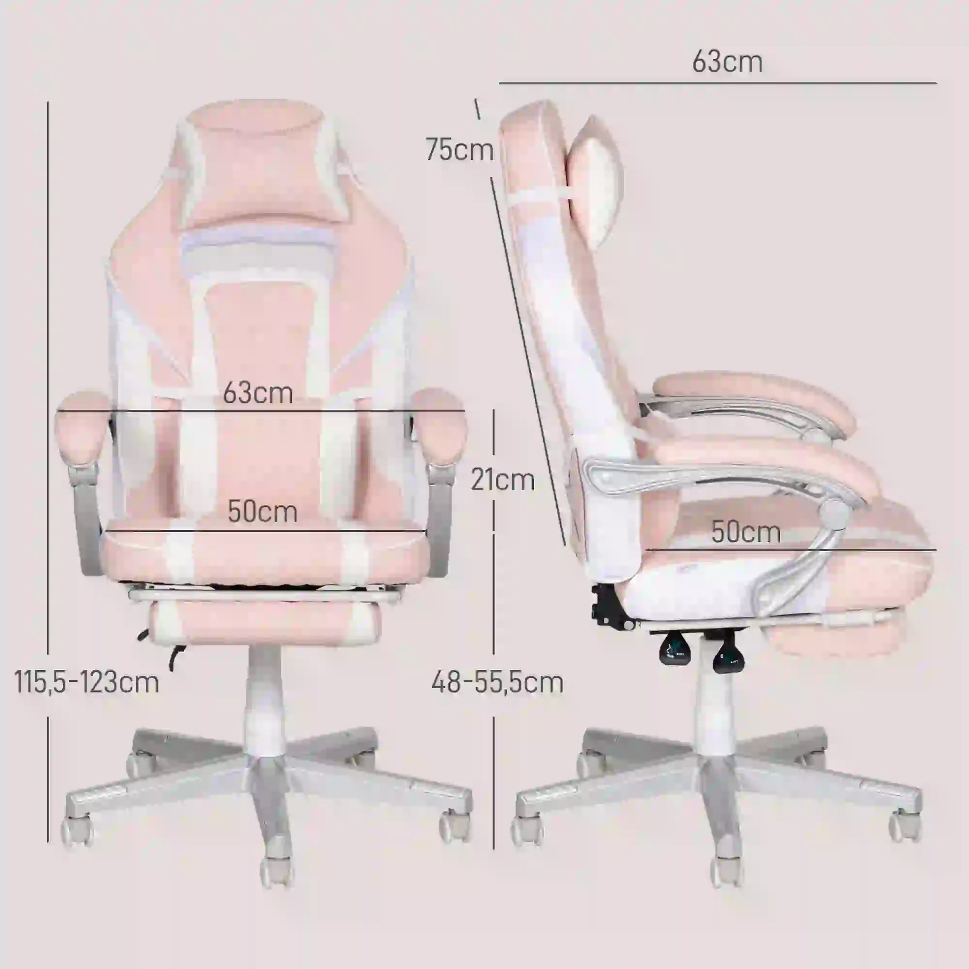 SILLA GAMER MODELO ROSALUX image 8
