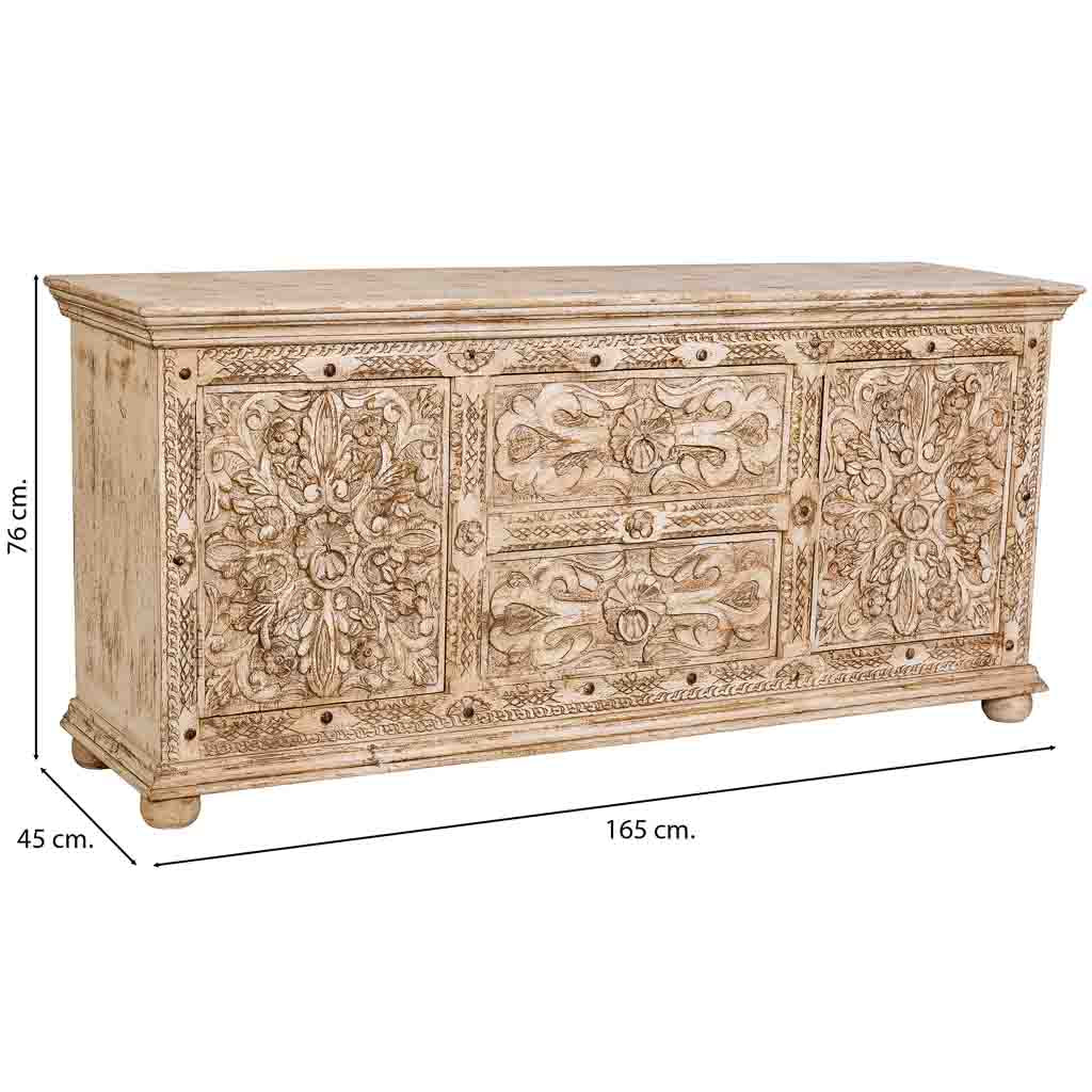 APARADOR DALIAN BEIGE PATINA ARTESANAL image 4