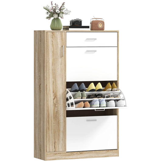 ZAPATERO MODERNO NATURA 27 CON ARMARIO Y CAJÓN image 0