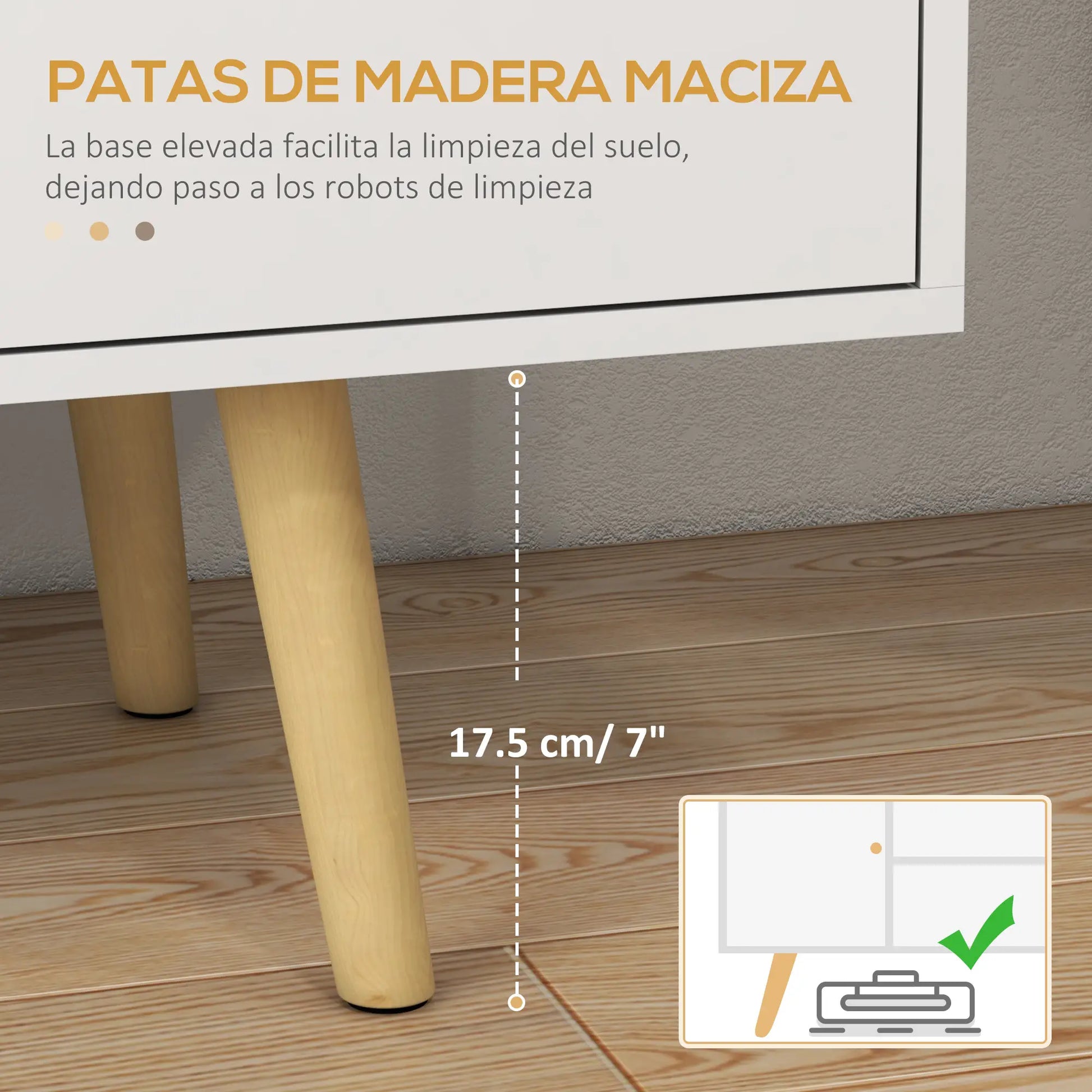 MUEBLE DE TV BLANCO MODELO NORDIK image 9