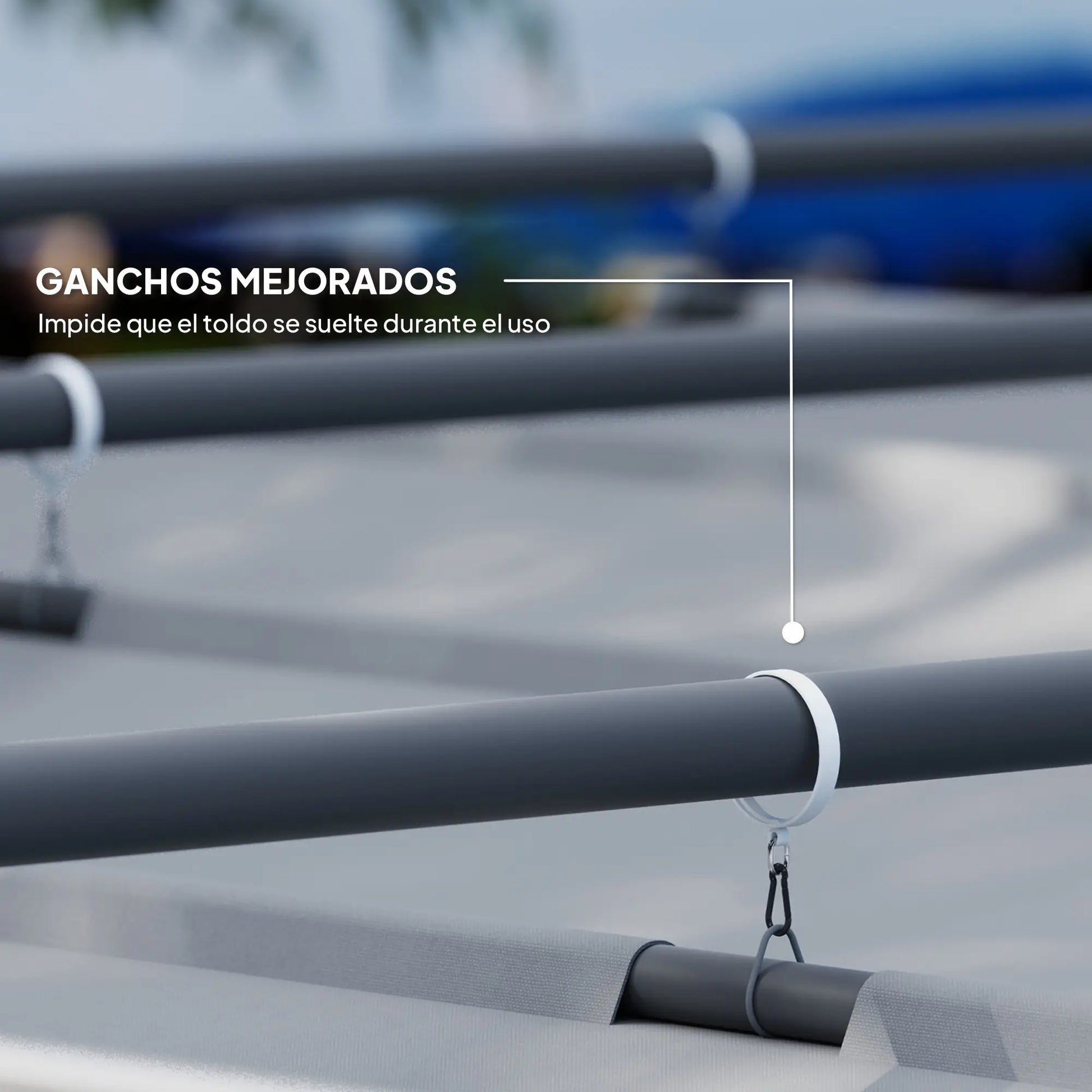 PÉRGOLA DE JARDÍN SOMBRAFIX 3X3 CON TECHO RETRÁCTIL Y CIERRE MAGNÉTICO image 7