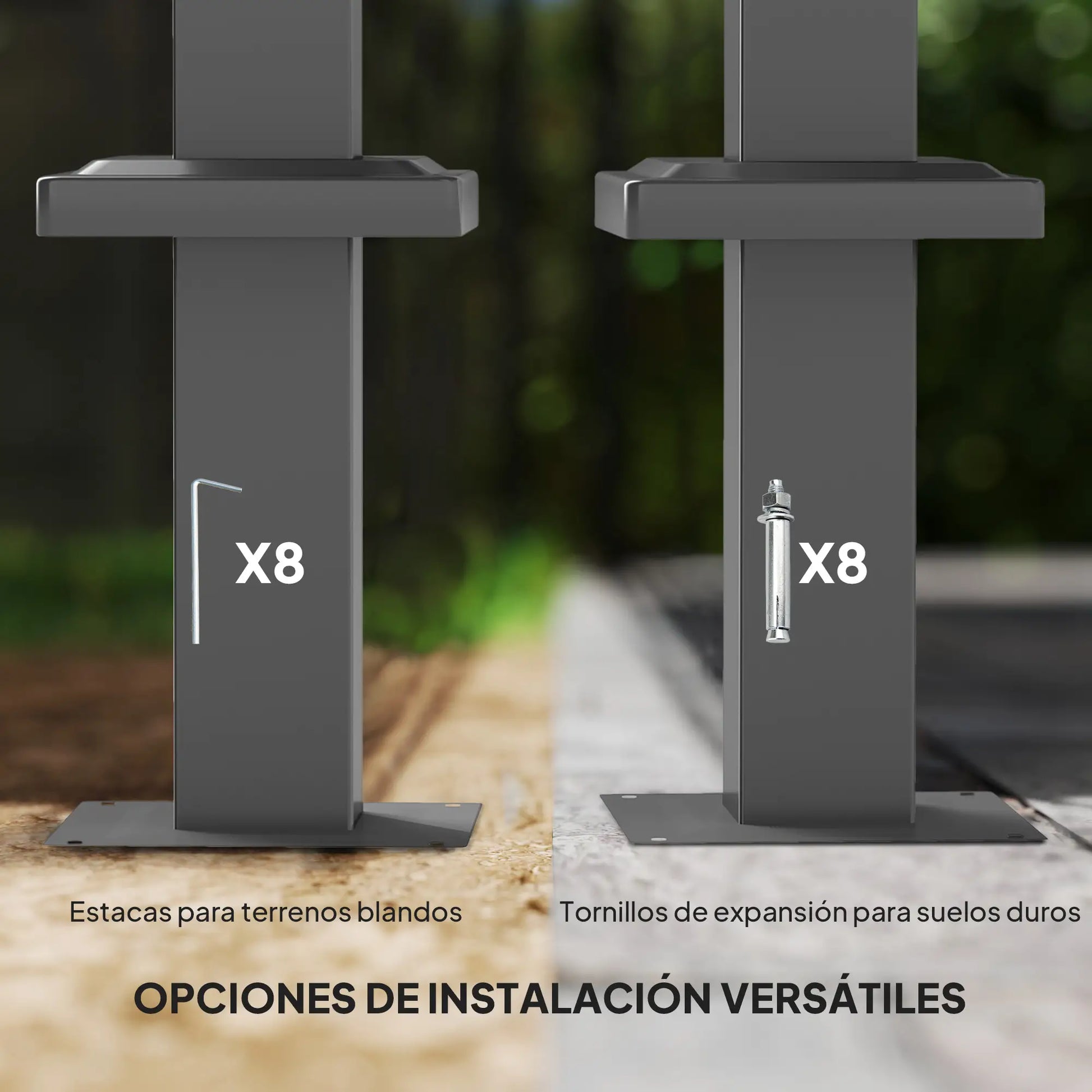PÉRGOLA DE JARDÍN SOMBRAFIX 3X3 CON TECHO RETRÁCTIL Y CIERRE MAGNÉTICO image 5