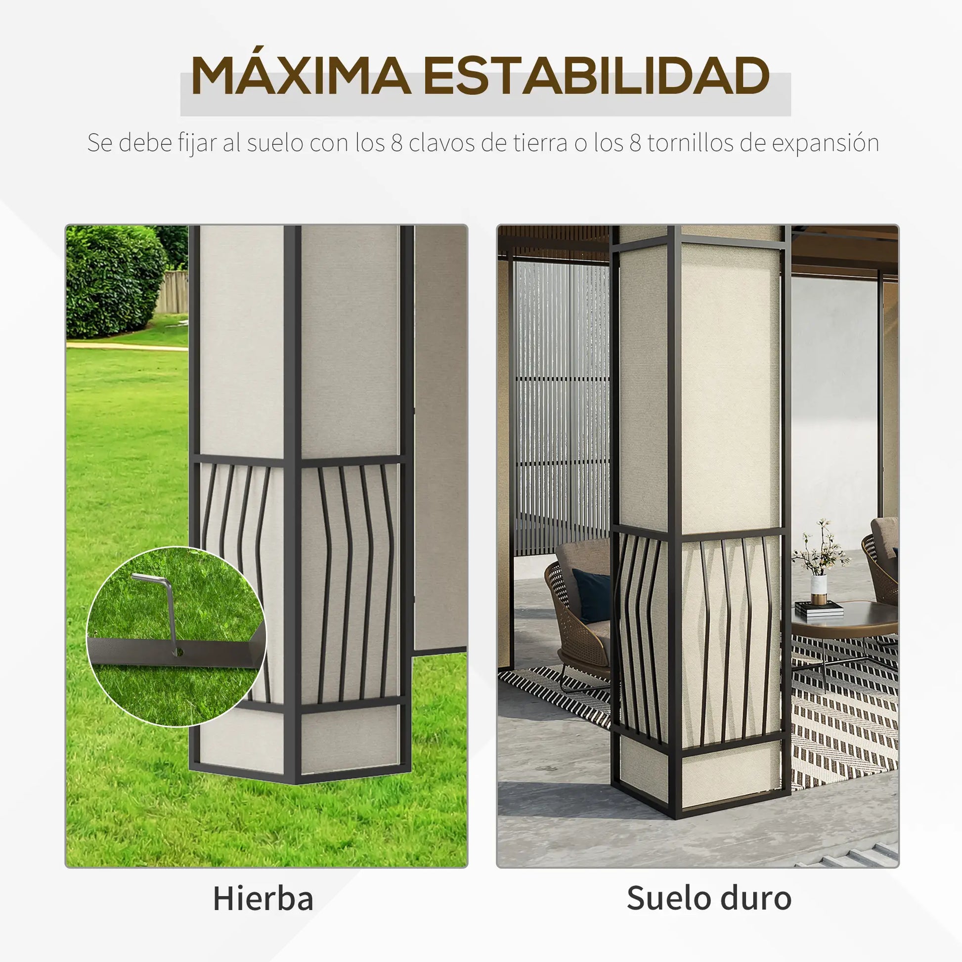 CENADOR DE JARDÍN LUXSHADE 360 CON TECHO DE POLICARBONATO ANTI-UV image 4
