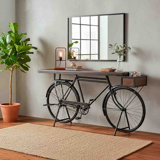 RECIBIDOR BICICLETA INDUSTRIAL NEGRO image 0