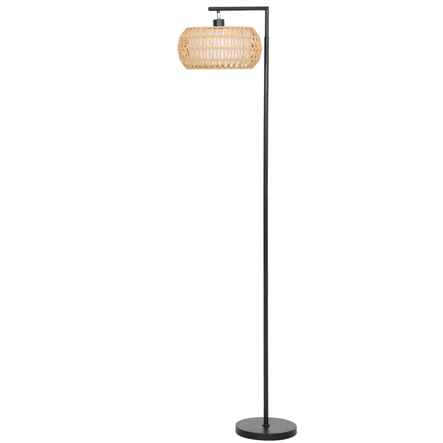 💡 Lámpara de Pie Bohemia con Doble Pantalla Regulable – 3 Temperaturas de Color, Brillo Ajustable y Mando a Distancia