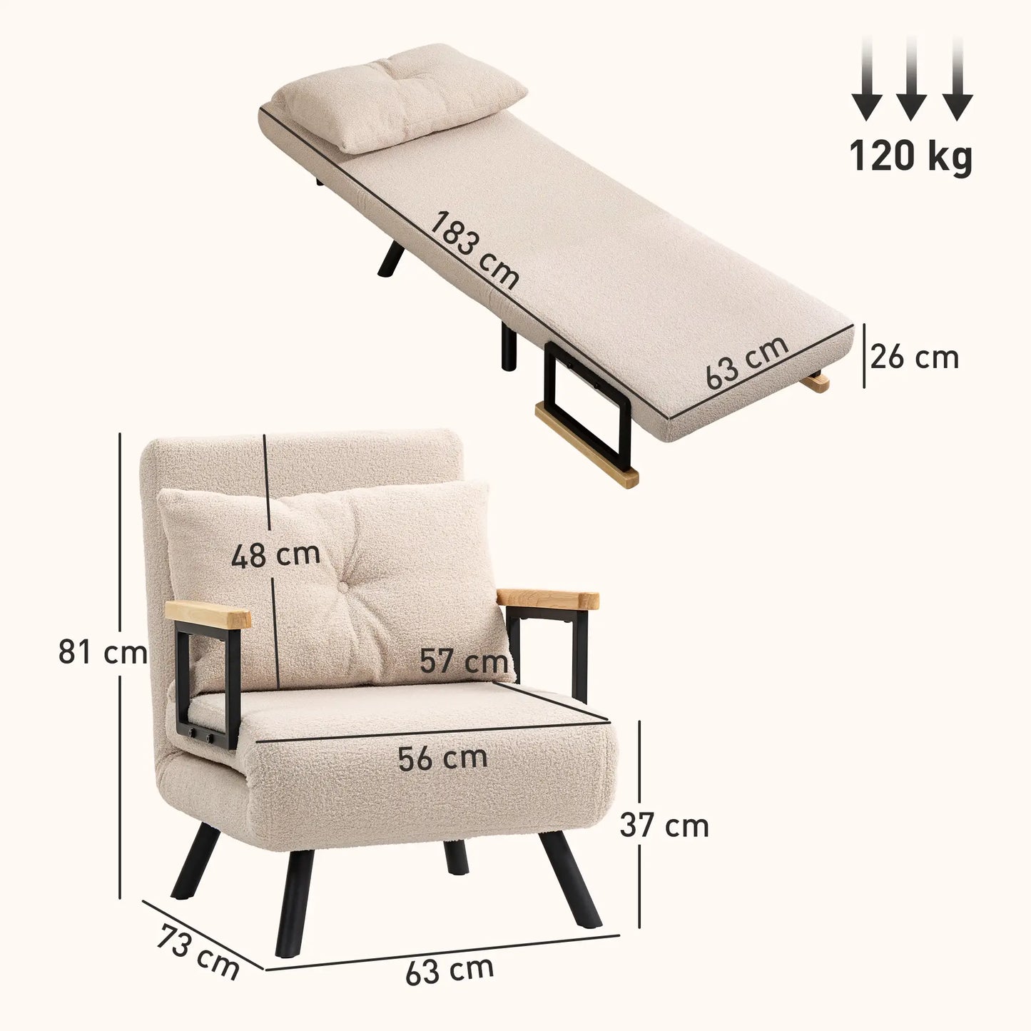 SOFÁ CAMA INDIVIDUAL KANSAS 4 EN 1 image 2