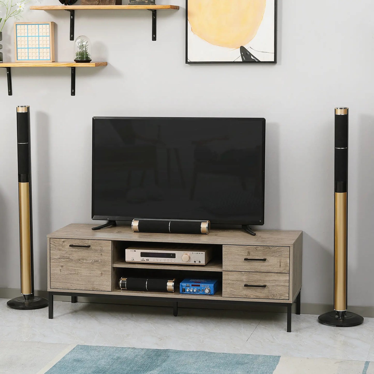 Mueble TV Industrial 132 cm image 0