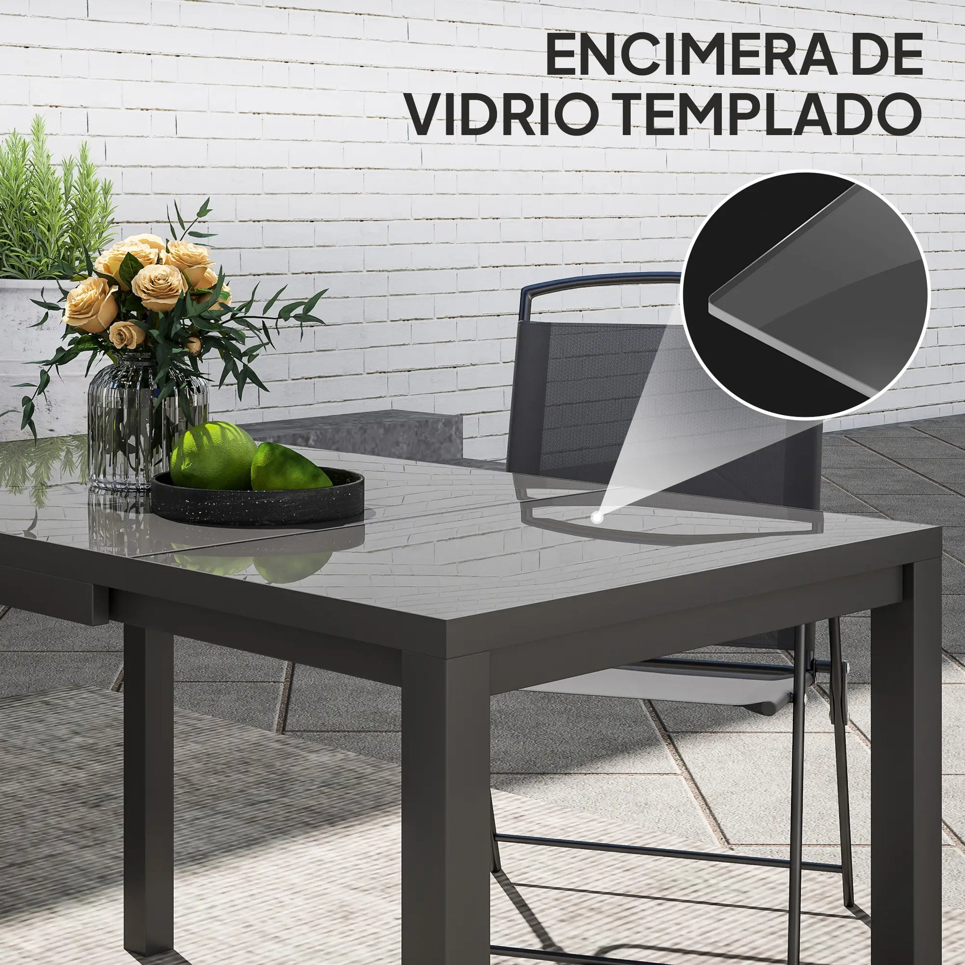 MESA DE COMEDOR EXTENSIBLE DE EXTERIOR ALUMIX GARDEN 6 image 2