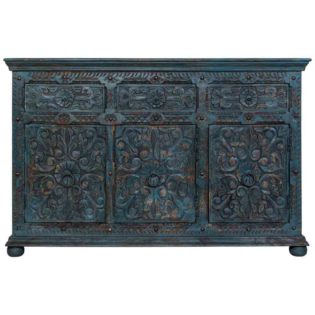 APARADOR DALIAN BLUE VINTAGE ARTESANAL image 3