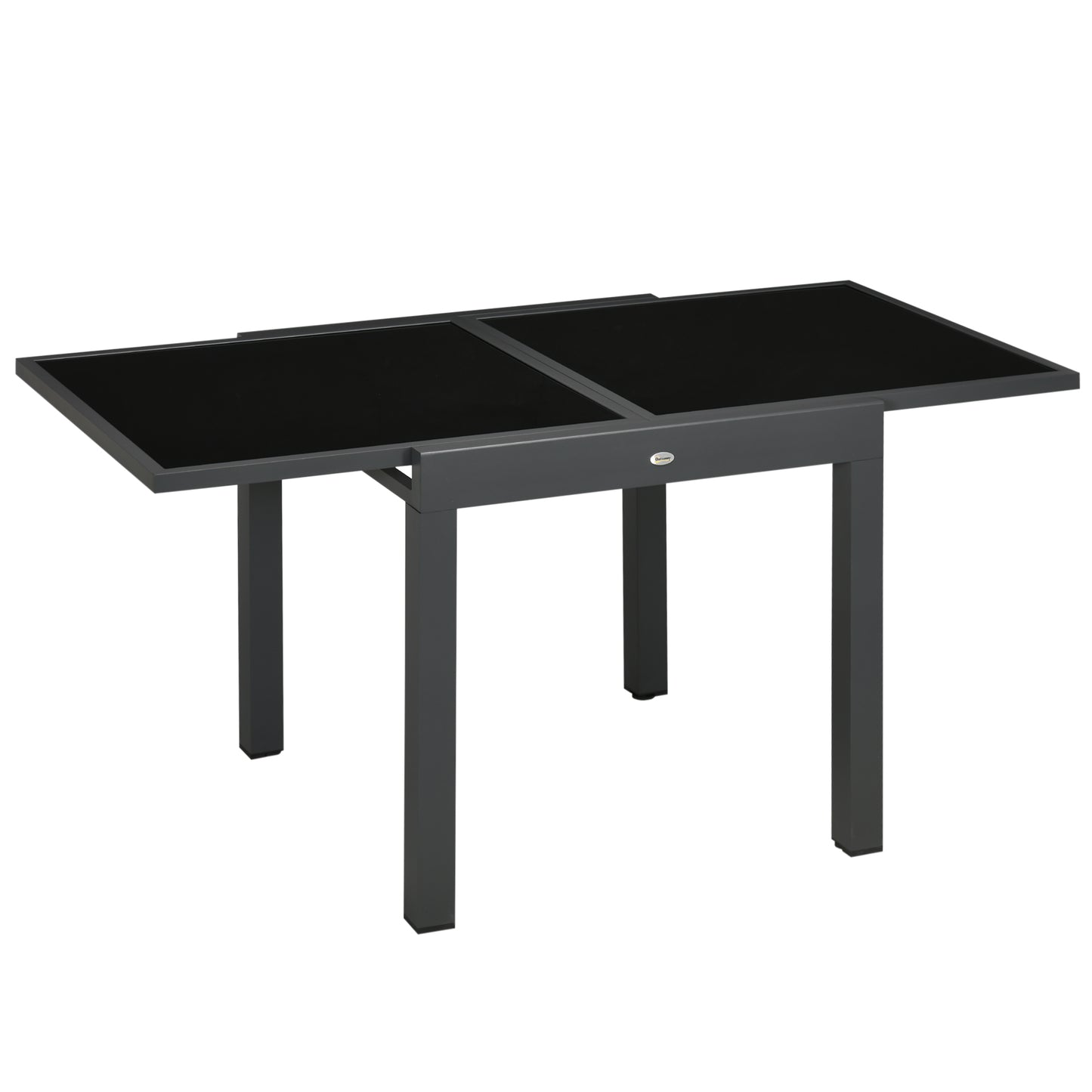 MESA DE JARDÍN EXTENSIBLE ALUMINIO NEGRO MODELO BAHÍA image 7