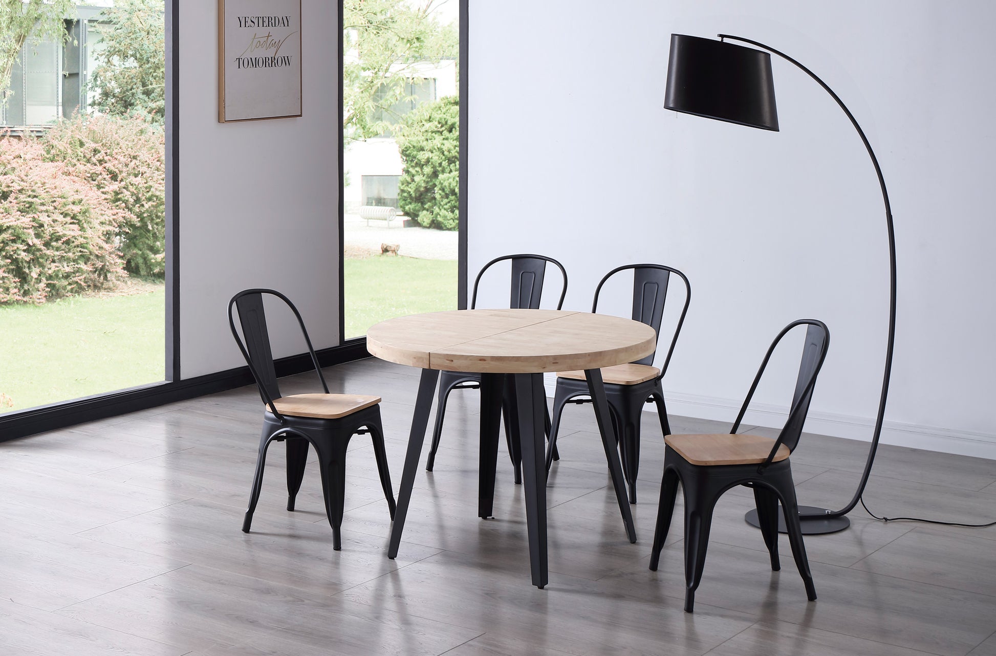MESA  DE COMEDOR REDONDA EXTENSIBLE BERG 54MM image 3