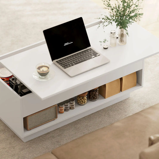 Mesa de Centro Elevable “LIFTBOX WHITE 100” image 0