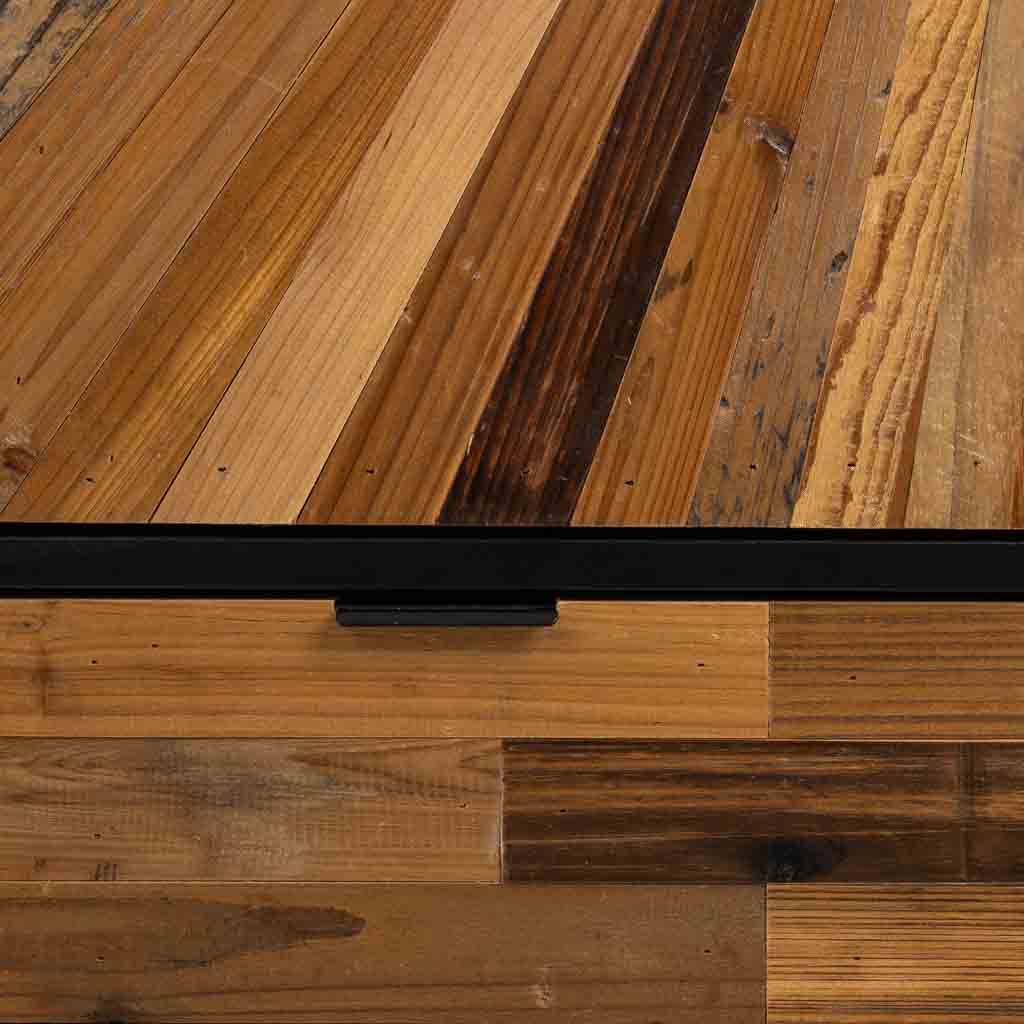 ARMARIO TAKI DE MADERA RECUPERADA NEGRA 150 image 5
