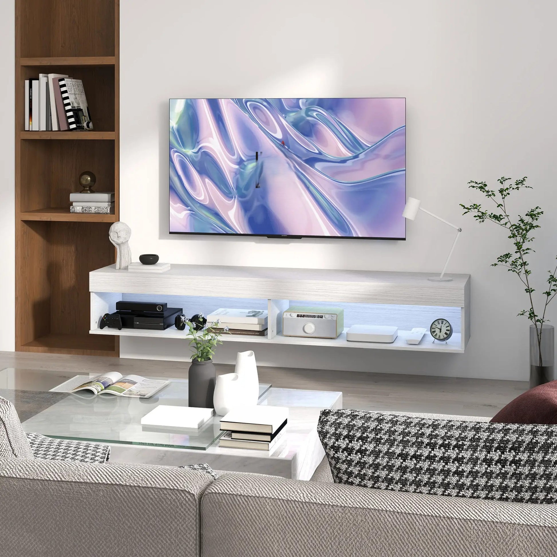 Mueble TV Suspendido con Iluminación LED 180 cm image 4