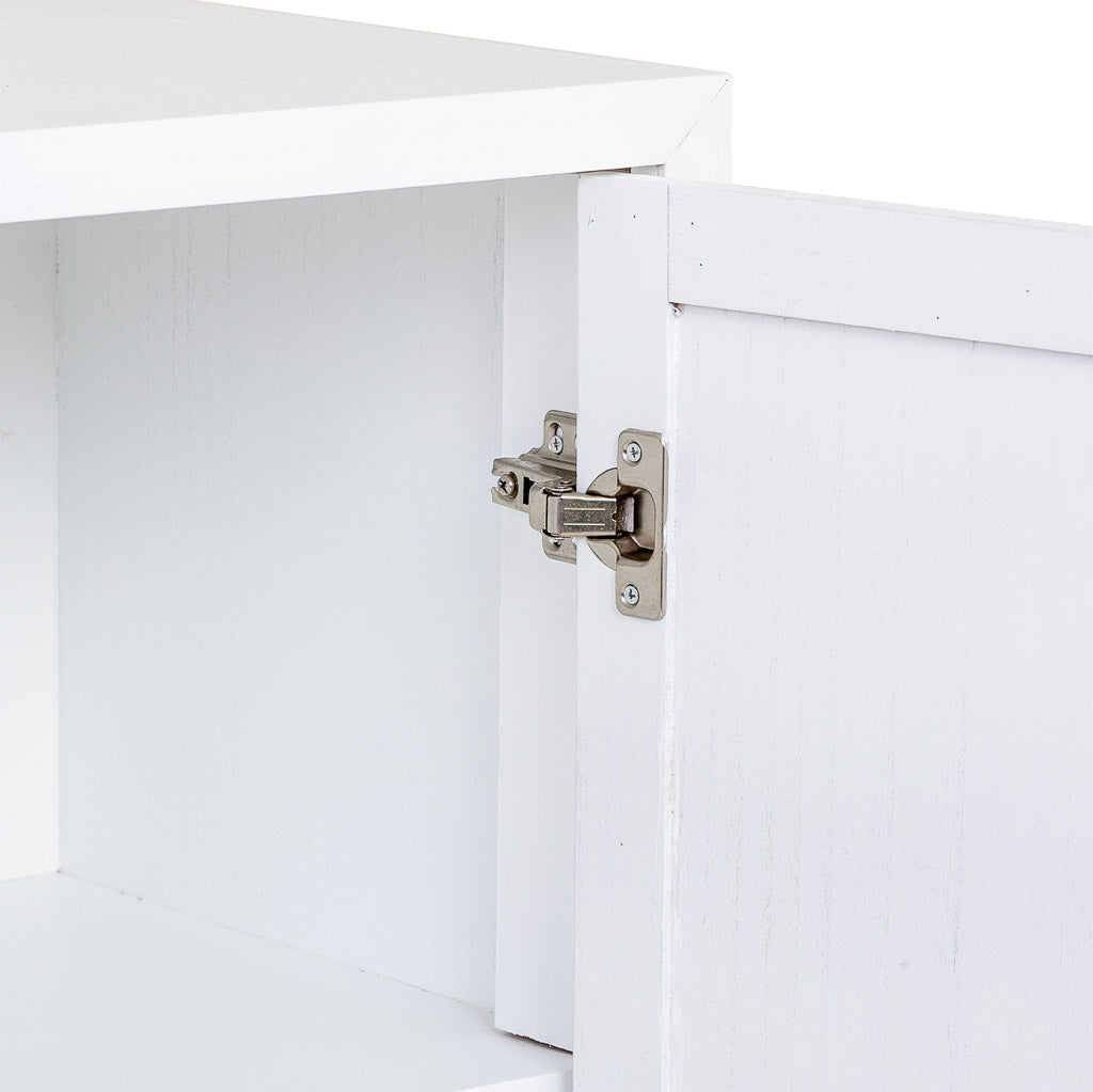 APARADOR MARTA DE MADERA Y METAL BLANCO 3 PUERTAS image 6