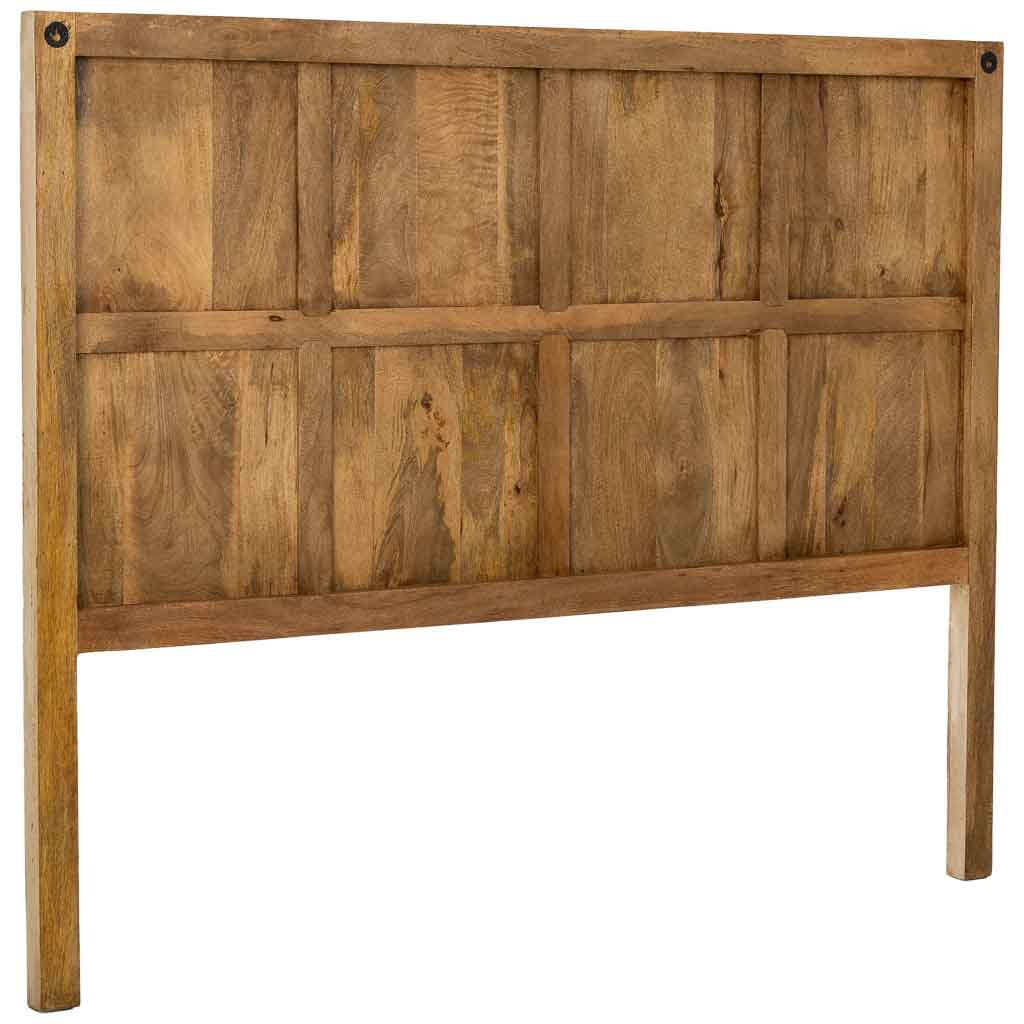 CABECERO DALIAN ARTESANAL BLANCO DE MADERA MACIZA 130 image 5