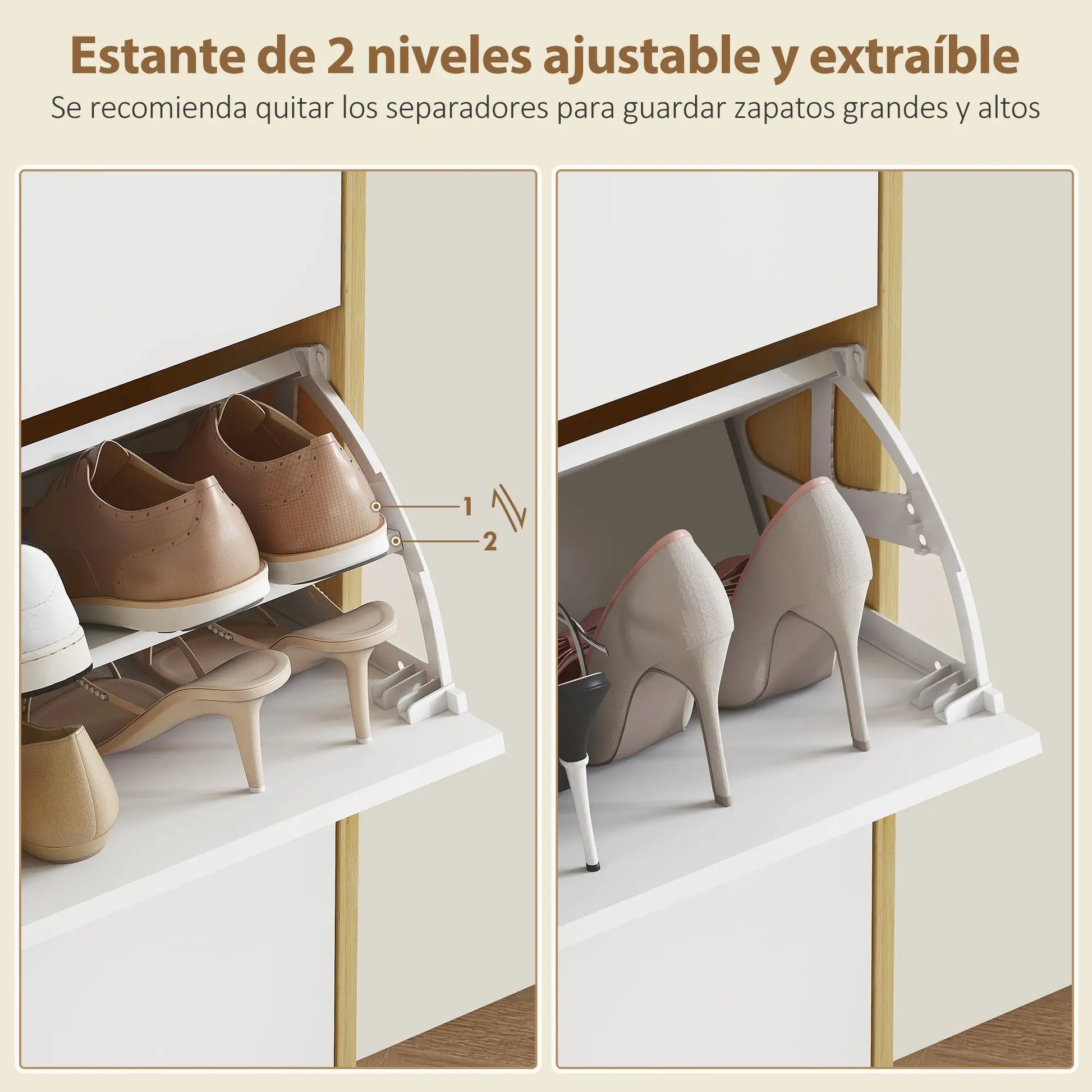 ZAPATERO DE ENTRADA MODELO BRILLO ROBLE NORDIC image 4