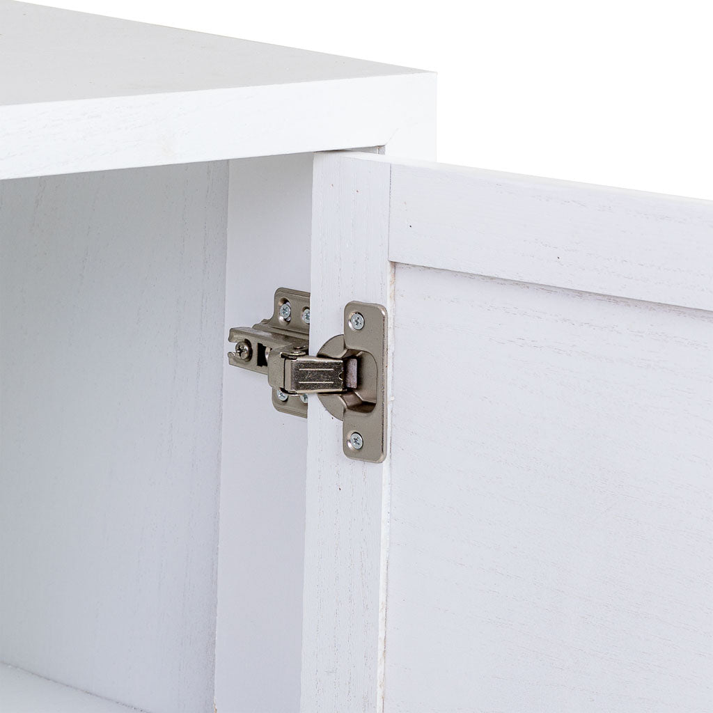 APARADOR MARTA DE MADERA Y METAL BLANCO 3 CAJONES + 2 PUERTAS image 6