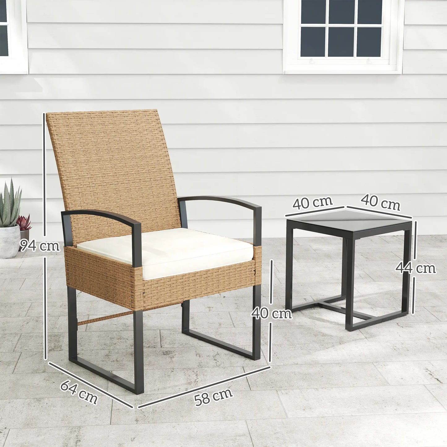 CONJUNTO DE JARDÍN DE RATÁN RELAX GARDEN COMFORT 3 image 1