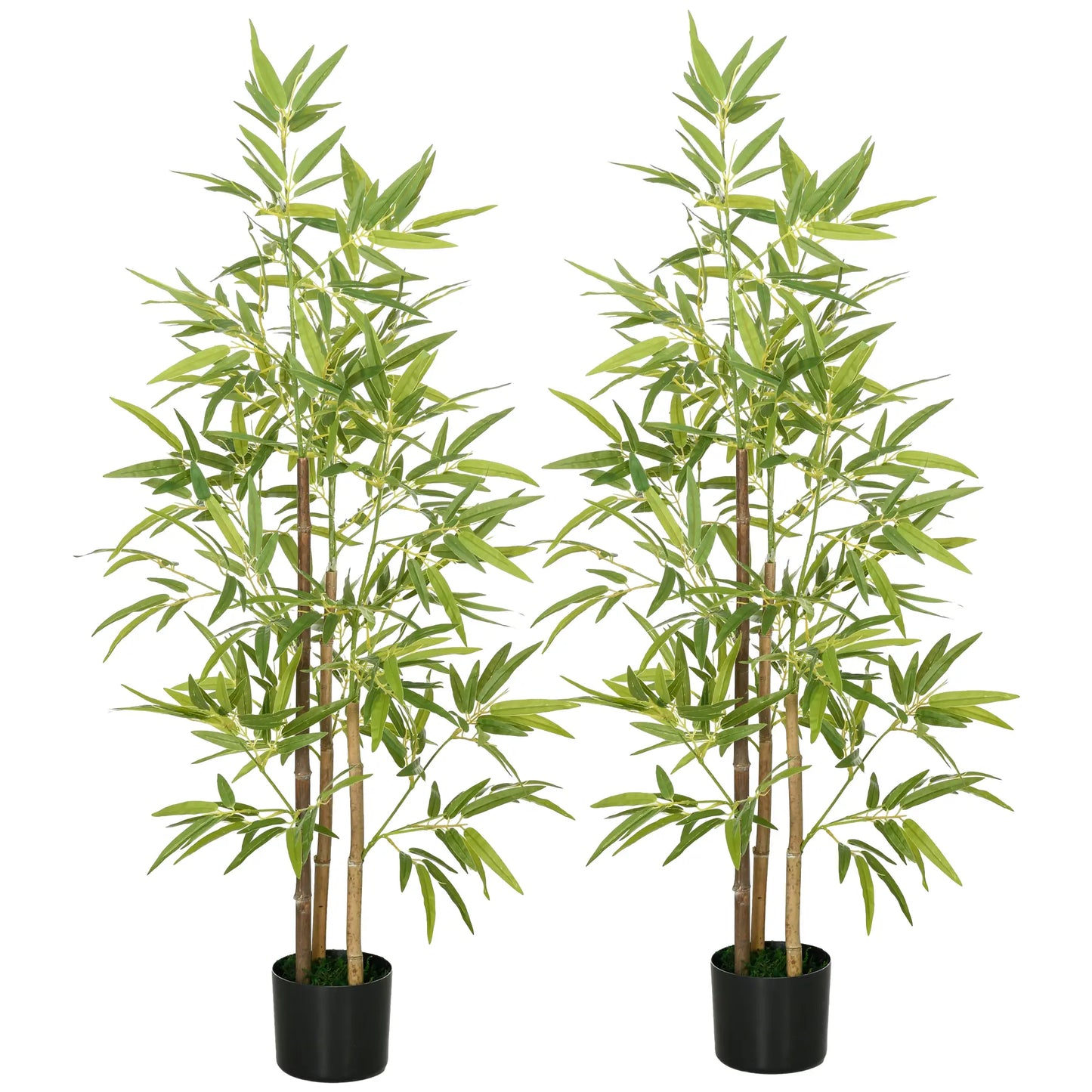 🎋 SET DE 2 PLANTAS ARTIFICIALES DE BAMBÚ 120 CM – REALISMO Y ELEGANCIA PARA TU HOGAR