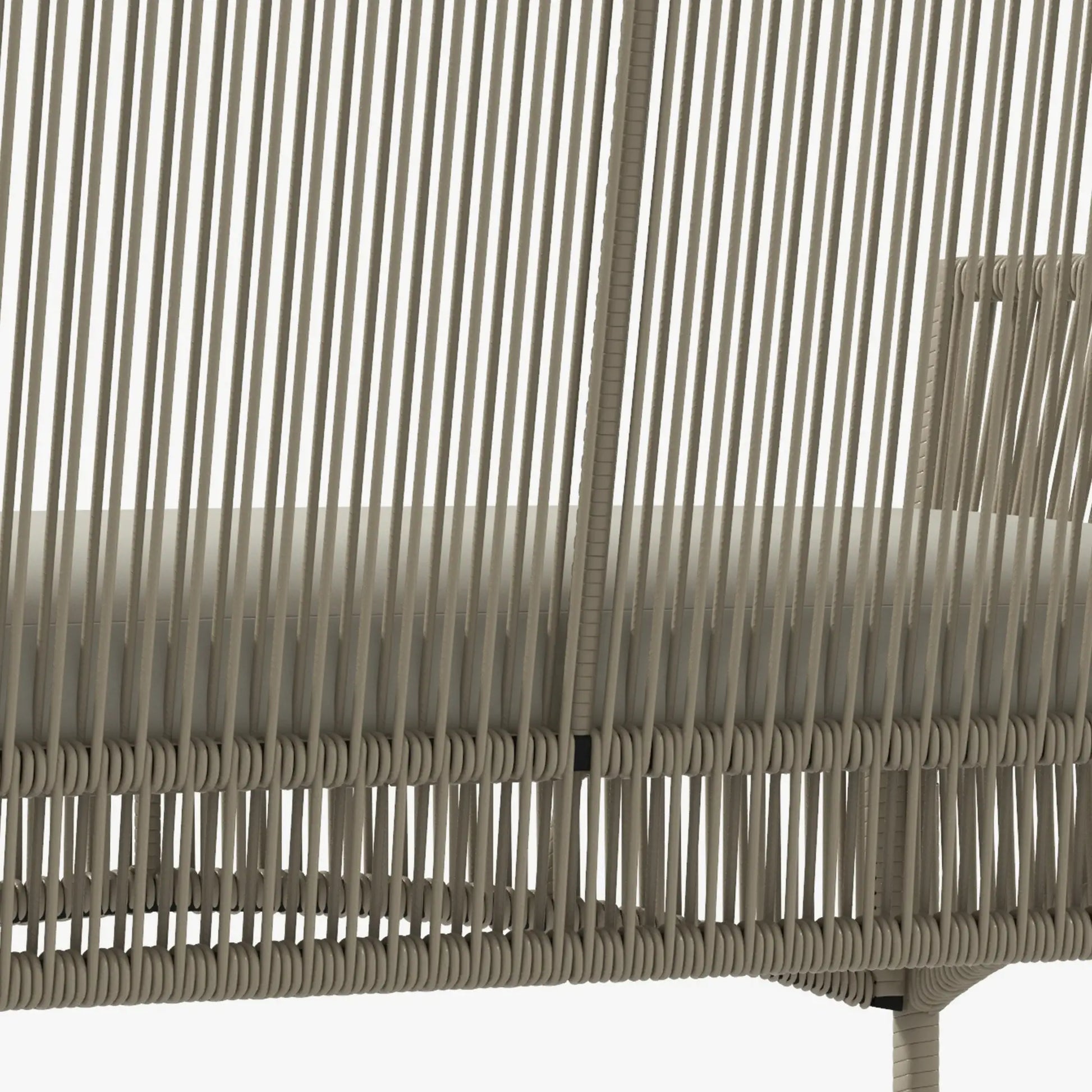 CONJUNTO DE MUEBLES DE TERRAZA DE RATÁN 4 PIEZAS TERRACONFORT CAQUI image 3