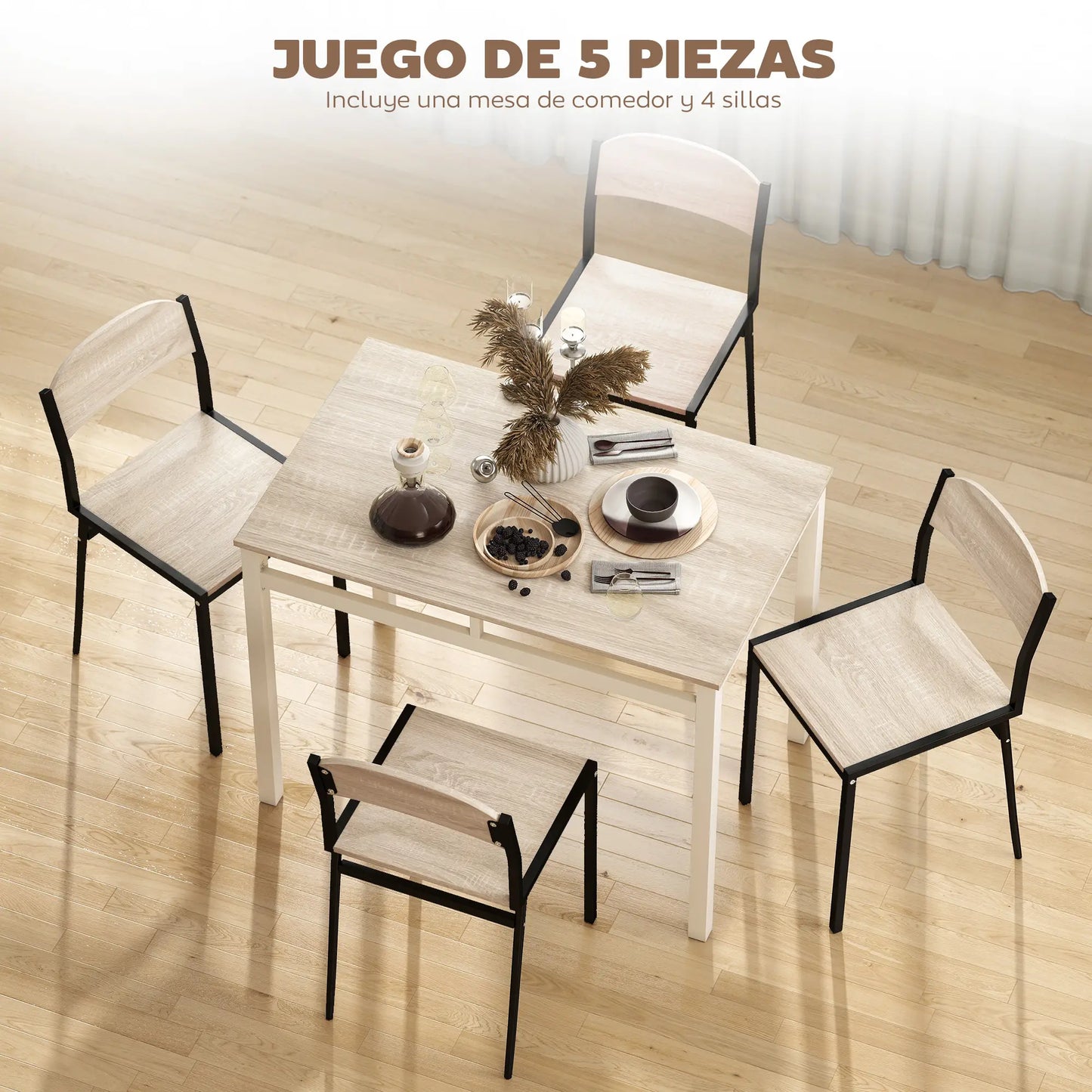 CONJUNTO DE COMEDOR URBAN BLACK JAM image 4