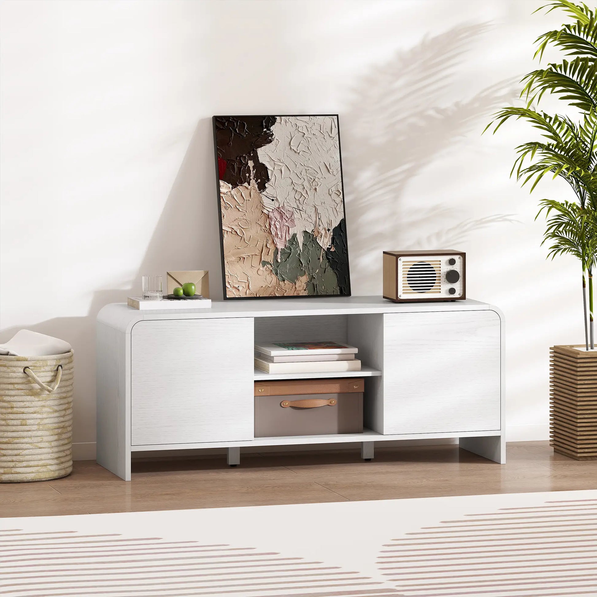MUEBLE TV ESCANDINAVO 110 CM BLANCO image 5