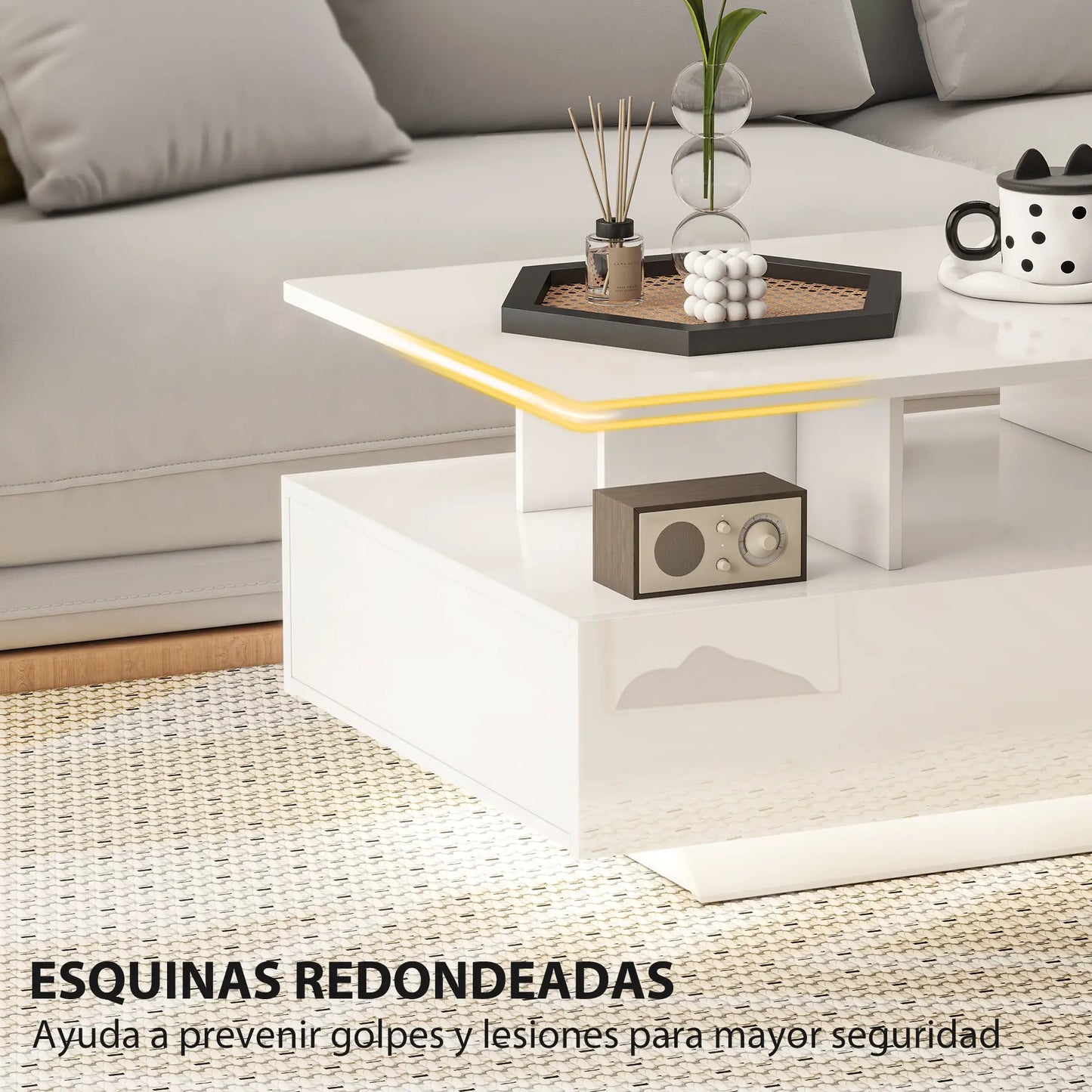 Mesa de Centro LED “LUMENBOX 90 BRILLO” image 7